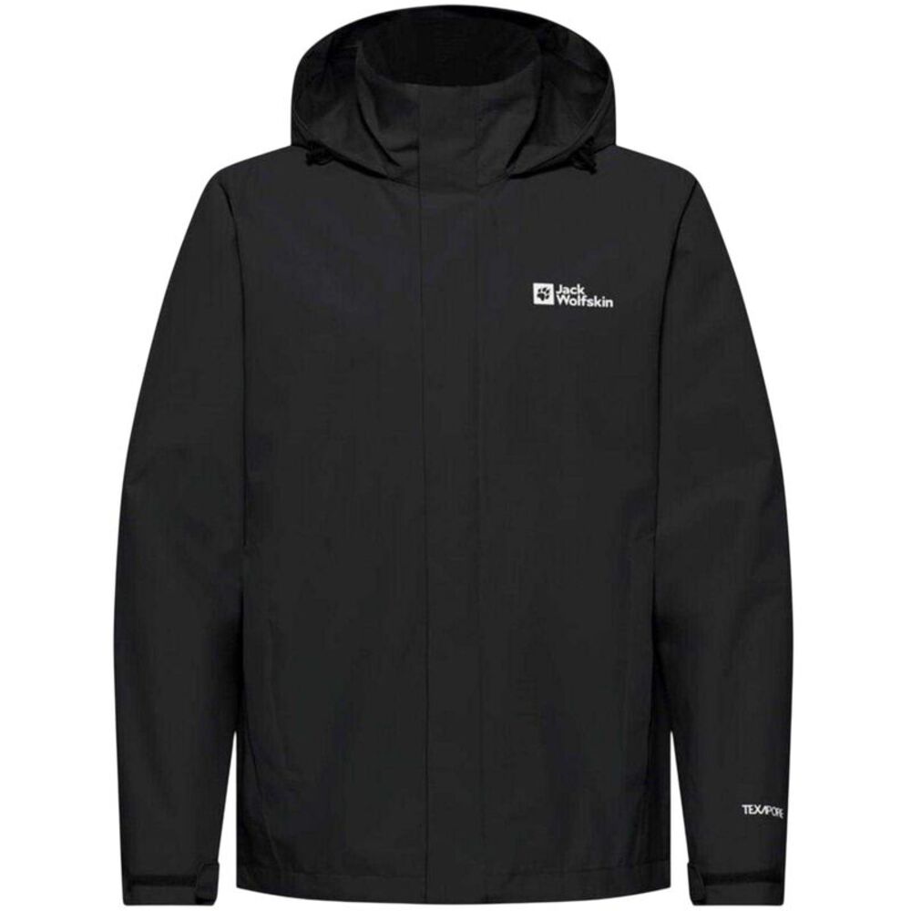 Jack Wolfskin Mens Trailtime Waterproof Jacket / Black